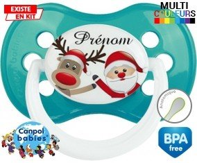 Renne et père noël + prénom: Sucette Anatomique-su7.fr