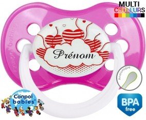 Nuage cœur + prénom: Sucette Anatomique-su7.fr