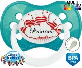 Nuage cœur + prénom: Sucette Anatomique-su7.fr