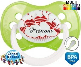 Nuage cœur + prénom: Sucette Anatomique-su7.fr