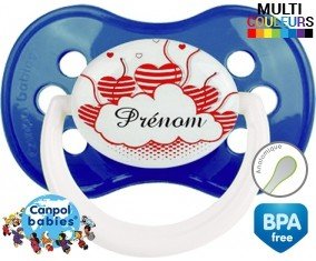 Nuage cœur + prénom: Sucette Anatomique-su7.fr