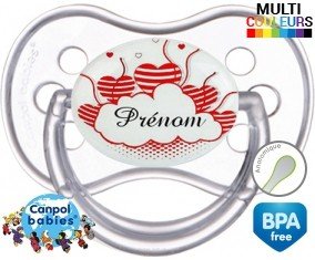 Nuage cœur + prénom: Sucette Anatomique-su7.fr