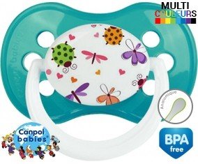 Papillons coccinelles + prénom: Sucette Anatomique-su7.fr