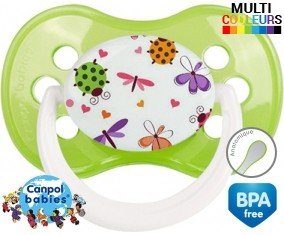 Papillons coccinelles + prénom: Sucette Anatomique-su7.fr