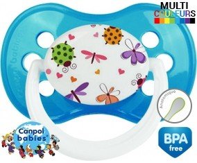 Papillons coccinelles + prénom: Sucette Anatomique-su7.fr
