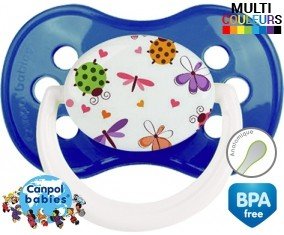 Papillons coccinelles + prénom: Sucette Anatomique-su7.fr