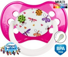Papillons coccinelles + prénom: Sucette Anatomique-su7.fr