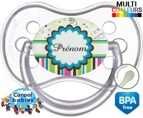 Étoile design (garçon) + prénom: Sucette Anatomique-su7.fr