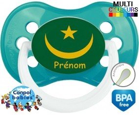 Drapeau mauritanie + prénom: Sucette Anatomique-su7.fr
