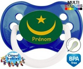 Drapeau mauritanie + prénom: Sucette Anatomique-su7.fr