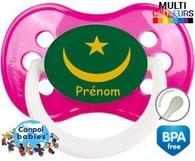 Drapeau mauritanie + prénom: Sucette Anatomique-su7.fr