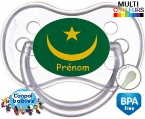Drapeau mauritanie + prénom: Sucette Anatomique-su7.fr