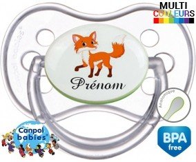Renard + prénom: Sucette Anatomique-su7.fr