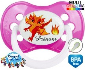 Dragon flamme + prénom: Sucette Anatomique-su7.fr