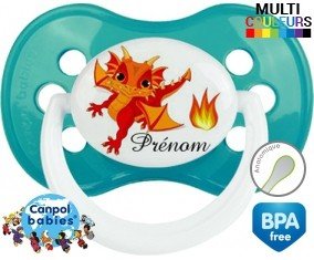 Dragon flamme + prénom: Sucette Anatomique-su7.fr