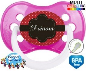 Design marron + prénom: Sucette Anatomique-su7.fr