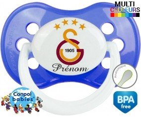 Drapeau galatasaray + prénom : Tétine Anatomique personnalisée