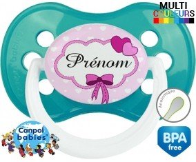 Princesse et noeud + prénom: Sucette Anatomique-su7.fr