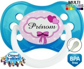 Princesse et noeud + prénom: Sucette Anatomique-su7.fr