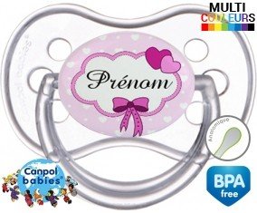 Princesse et noeud + prénom: Sucette Anatomique-su7.fr
