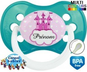 Princesse château + prénom: Sucette Anatomique-su7.fr