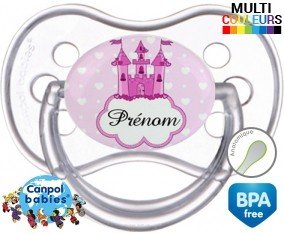 Princesse château + prénom: Sucette Anatomique-su7.fr