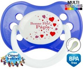 Tetine Bonne fête papa style8 embout Anatomique personnalisée