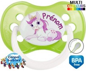 Licorne style2 + prénom: Sucette Anatomique-su7.fr
