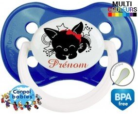 Chat noir + prénom: Sucette Anatomique-su7.fr