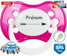 Flèche + prénom: Sucette Anatomique-su7.fr