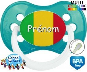 Drapeau du mali + prénom: Sucette Anatomique-su7.fr