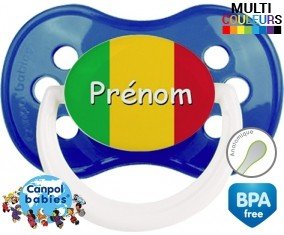 Drapeau du mali + prénom: Sucette Anatomique-su7.fr