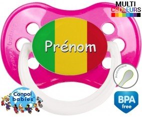 Drapeau du mali + prénom: Sucette Anatomique-su7.fr