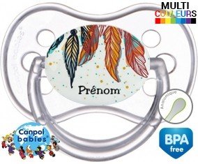 Plumes + prénom: Sucette Anatomique-su7.fr