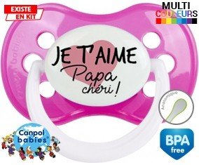 Je t'aime papa chéri style1: Sucette Anatomique-su7.fr