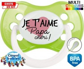 Je t'aime papa chéri style1: Sucette Anatomique-su7.fr