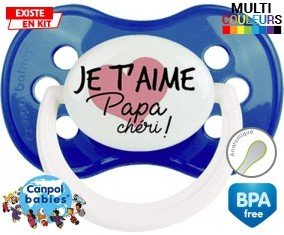 Je t'aime papa chéri style1: Sucette Anatomique-su7.fr