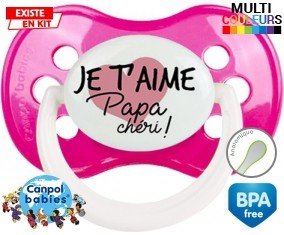 Je t'aime papa chéri style1: Sucette Anatomique-su7.fr