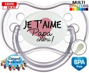 Je t'aime papa chéri style1: Sucette Anatomique-su7.fr