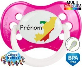 Drapeau congo + prénom: Sucette Anatomique-su7.fr