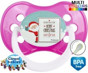 Père noël style2 + prénom: Sucette Anatomique-su7.fr