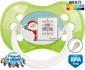 Père noël style2 + prénom: Sucette Anatomique-su7.fr