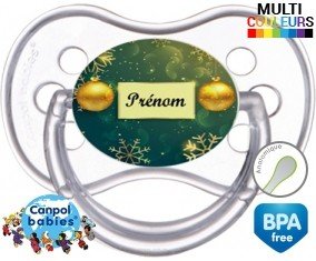 Boule noël + prénom: Sucette Anatomique-su7.fr