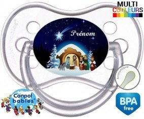 Crèche noël + prénom: Sucette Anatomique-su7.fr