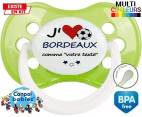 J'aime bordeaux + prénom: Sucette Anatomique-su7.fr