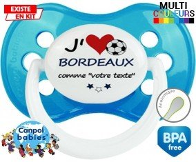 J'aime bordeaux + prénom: Sucette Anatomique-su7.fr