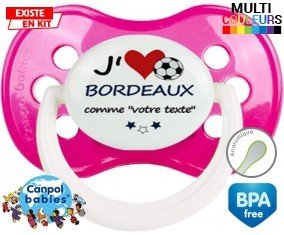 J'aime bordeaux + prénom: Sucette Anatomique-su7.fr