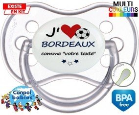 J'aime bordeaux + prénom: Sucette Anatomique-su7.fr