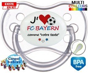 J'aime fc bayern + prénom: Sucette Anatomique-su7.fr