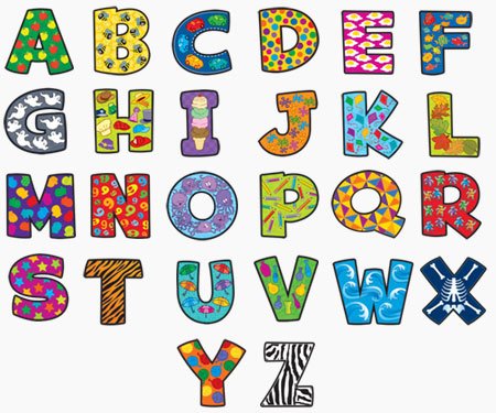 Attache-tétine Prénom ou texte personnalisée alphabet style-3